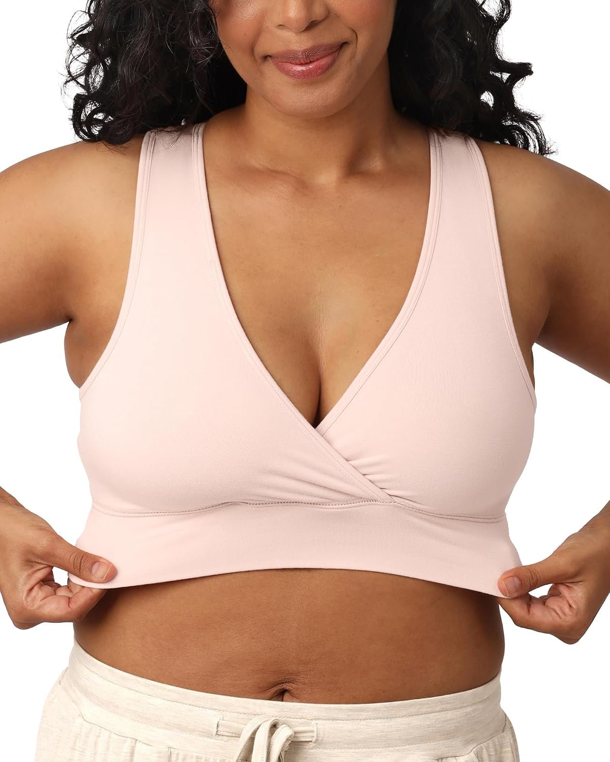 71bPNZ3mUbL._AC_SL1500_.jpg French Terry Cloth Nursing Bra - Image 1