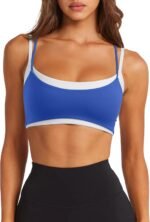 Double-Layer Thin-Strap Sports Bra (Fitness/Yoga Vest Style)