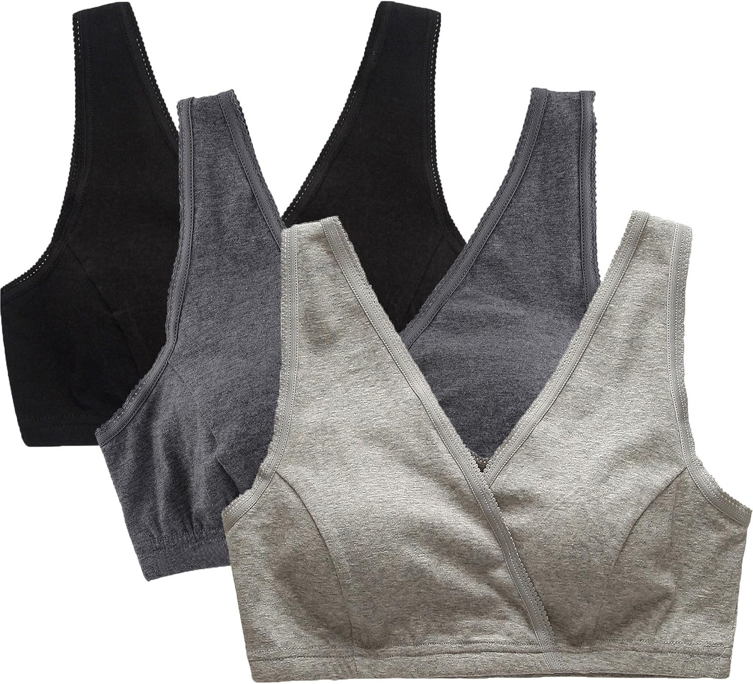 91qdxpgtYgL._AC_SL1500_.jpg 3-Pack Maternity Nursing and Sleep Bras - Image 1
